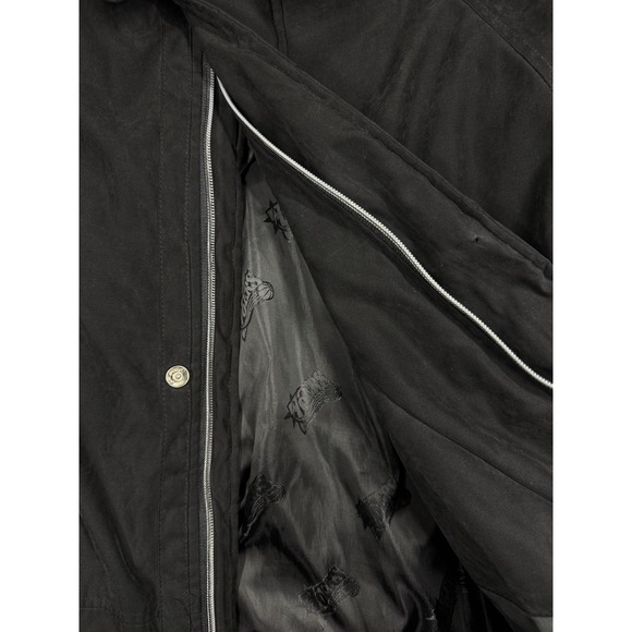 Philadelphia 76ers Jacket Mens XL Black Long Coat NBA Basketball Zip Insulated - Picture 6 of 8